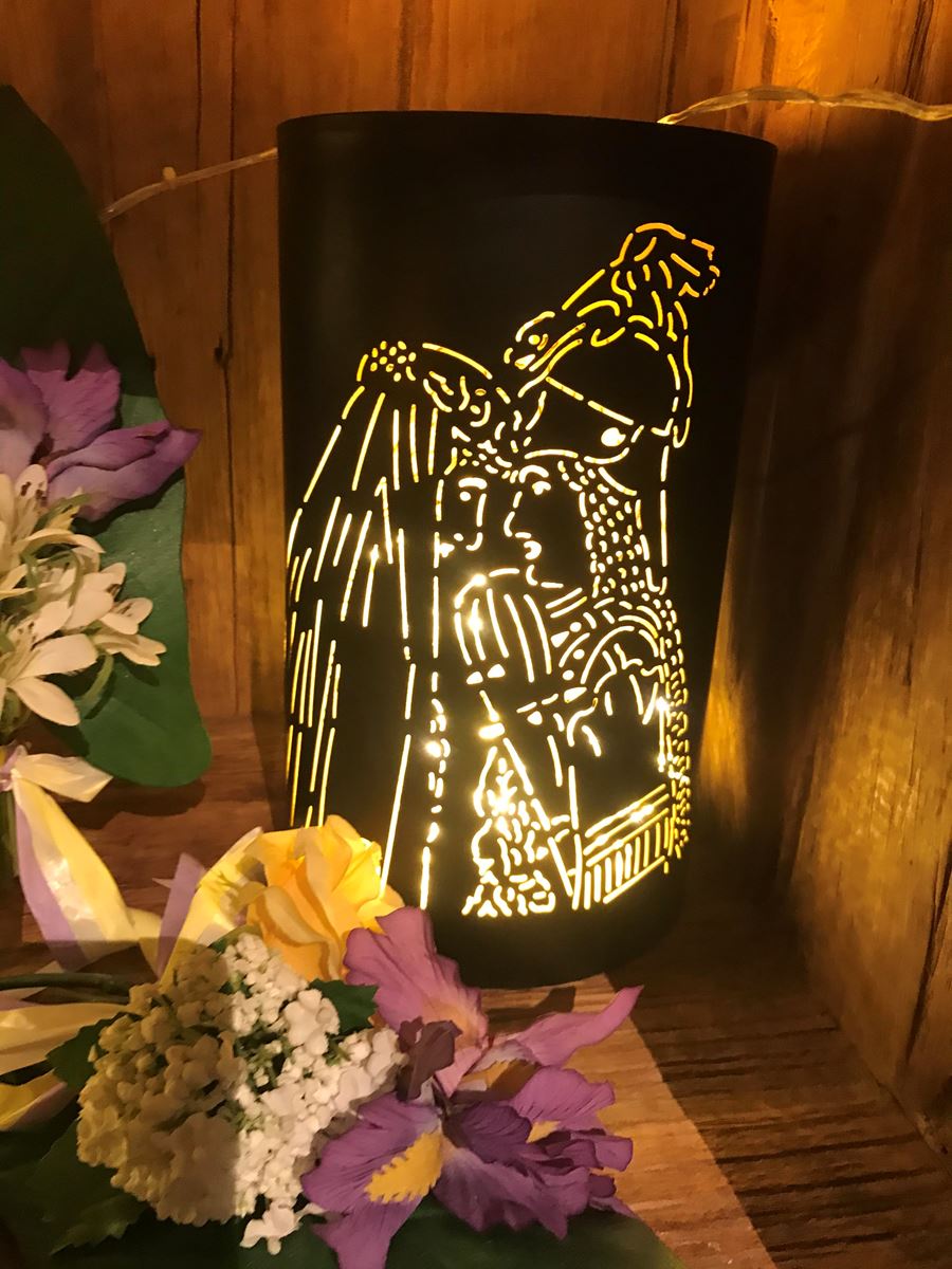 photophore Mr et Mme bisous grand