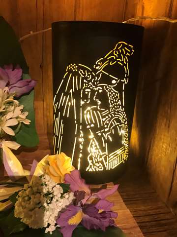 photophore Mr et Mme bisous grand