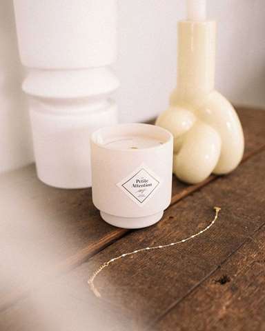 Petite attention bougie bracelet creme