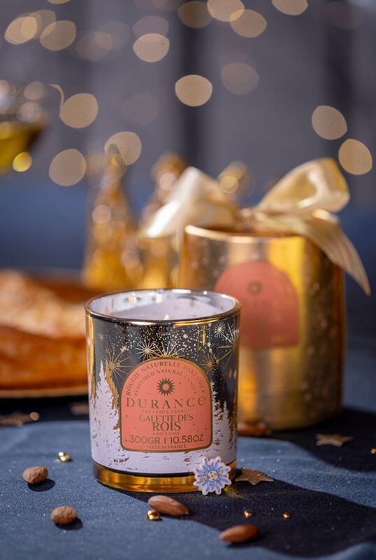 Bougie Mèche en Bois Galette des Rois