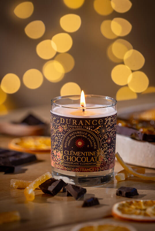 Bougie de noël parfumée CLÉMENTINE CHOCOLAT 180 gr
